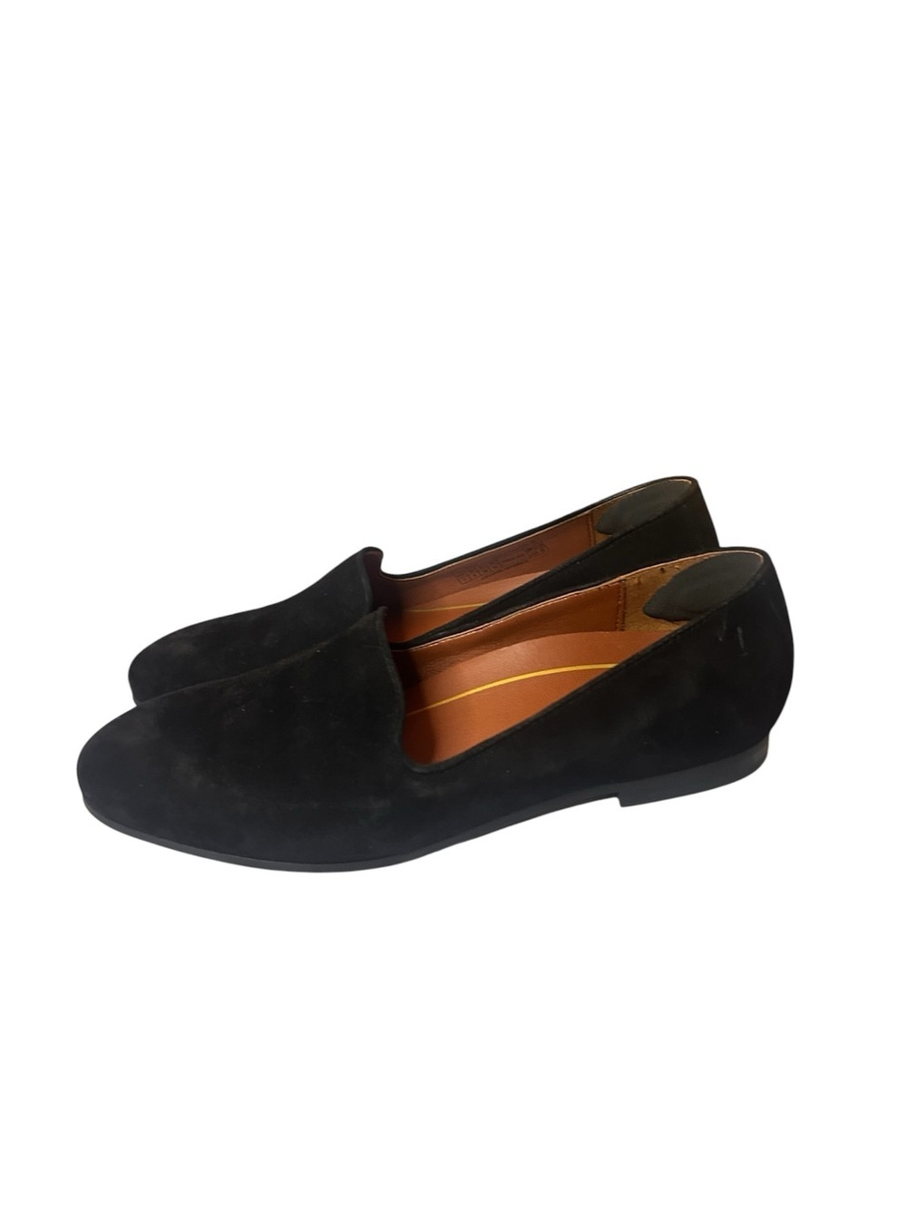 Vionic Black Suede Loafers Slip On Flats Willa Size 7 Orthopedic Comfort - Picture 8 of 9